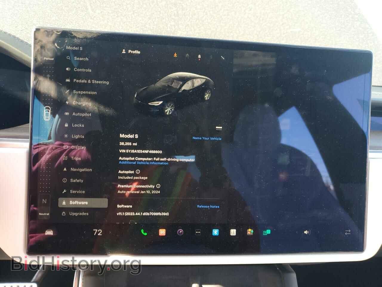 2022 TESLA MODEL S - VIN: 5YJSA1E54NF468600 - Фото 9