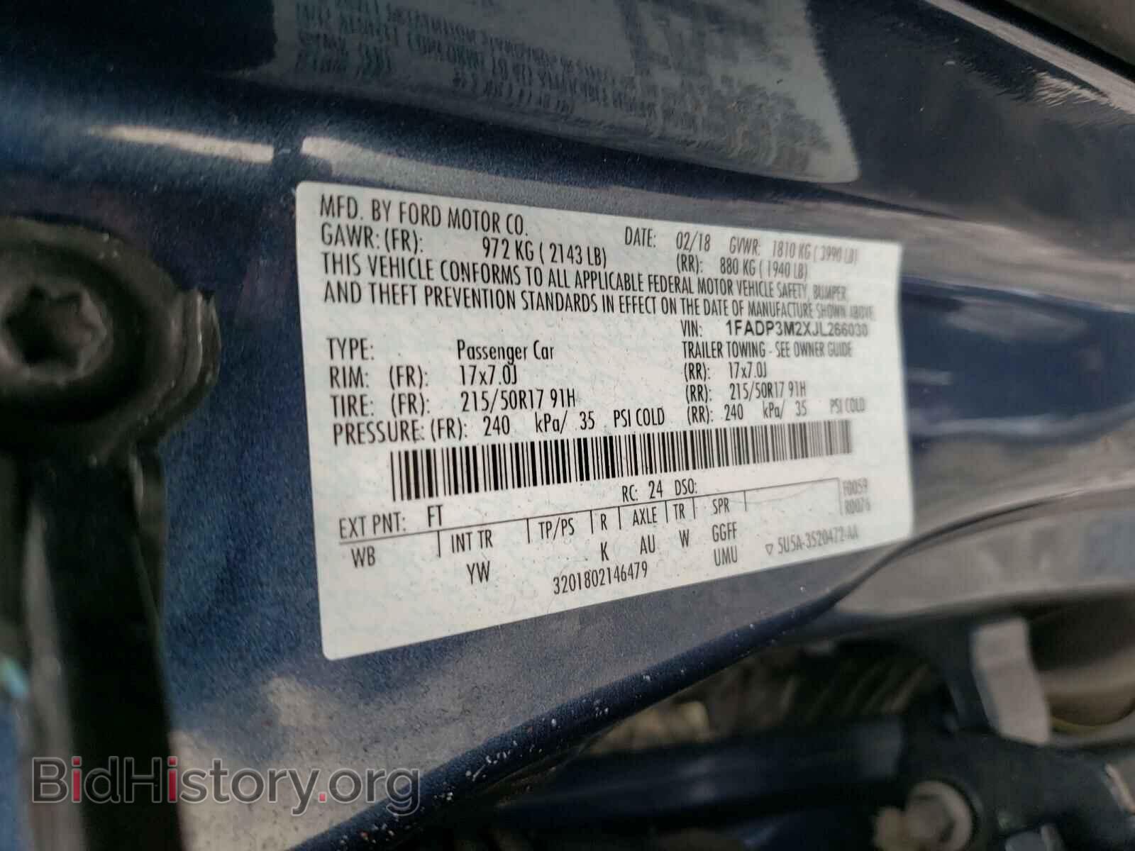 2018 FORD FOCUS - VIN: 1FADP3M2XJL266030 - Photo 10