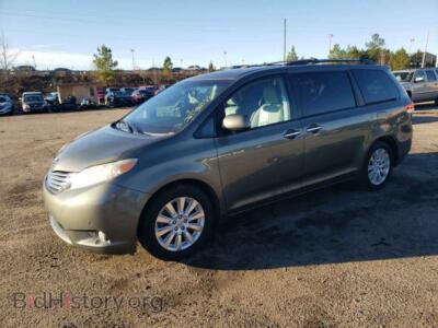 2011 Toyota SIENNA Sienna XLE, gray — VIN 5TDDK3DC9BS005375, Copart