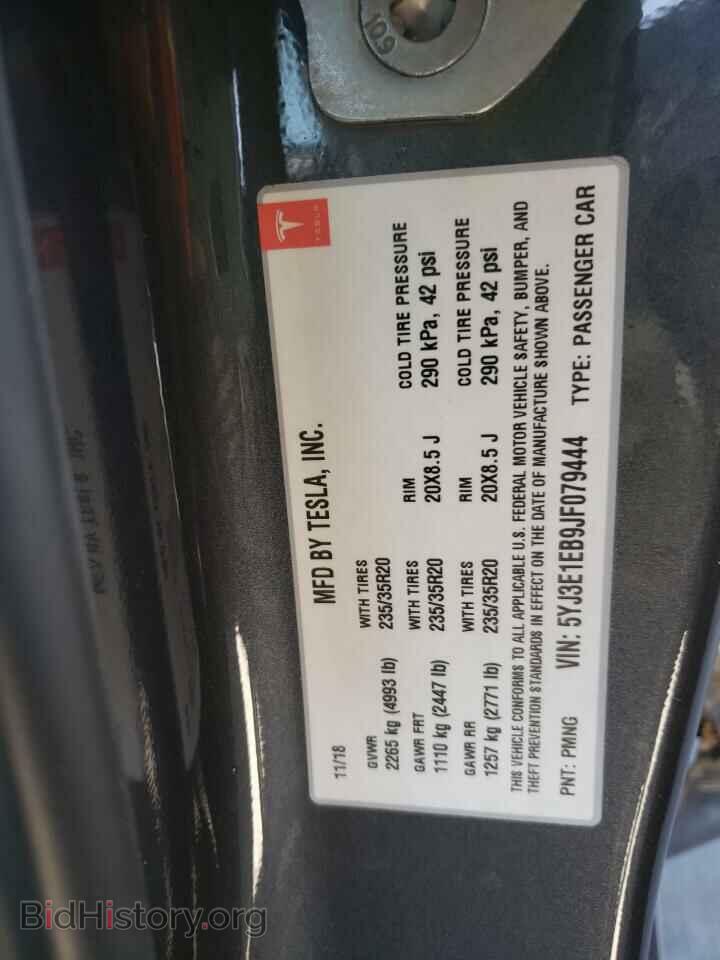 2018 TESLA MODEL 3 - VIN: 5YJ3E1EB9JF079444 - Фото 13