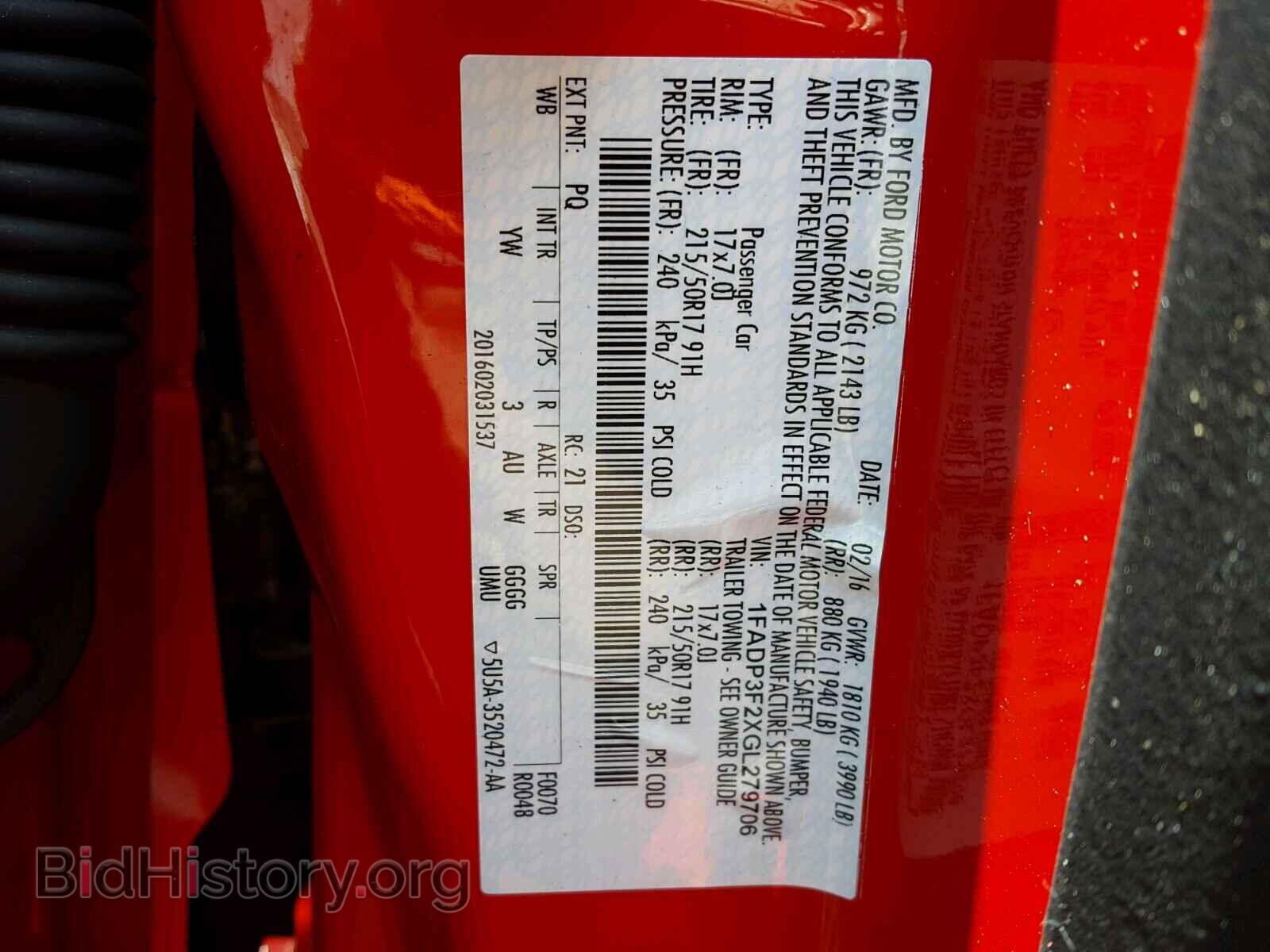 2016 FORD FOCUS - VIN: 1FADP3F2XGL279706 - Photo 8