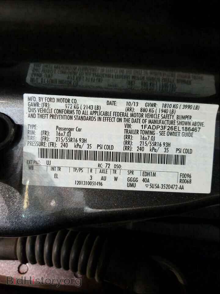 2014 FORD FOCUS - VIN: 1FADP3F26EL186467 - Photo 10