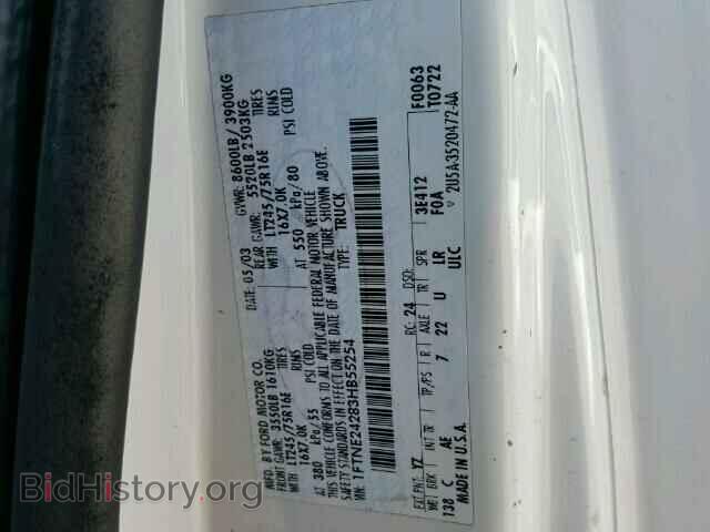 2003 FORD ECONOLINE - VIN: 1FTNE24283HB55254 - Фото 10