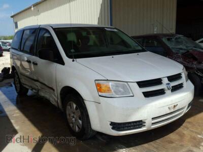 2008 Dodge CARAVAN Grand Cara, белый — VIN 2D8HN44H88R123396, Copart