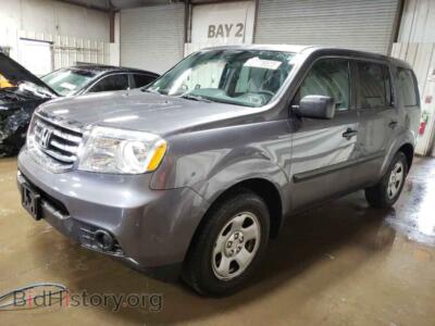 2014 Honda PILOT Pilot LX, серый — VIN 5FNYF4H22EB009578, Copart
