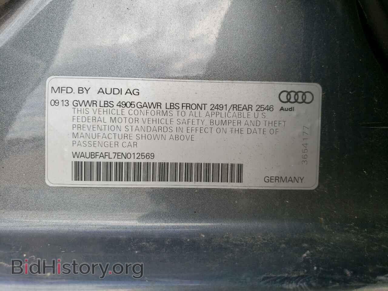 2014 AUDI A4 - VIN: WAUBFAFL7EN012569 - Фото 12