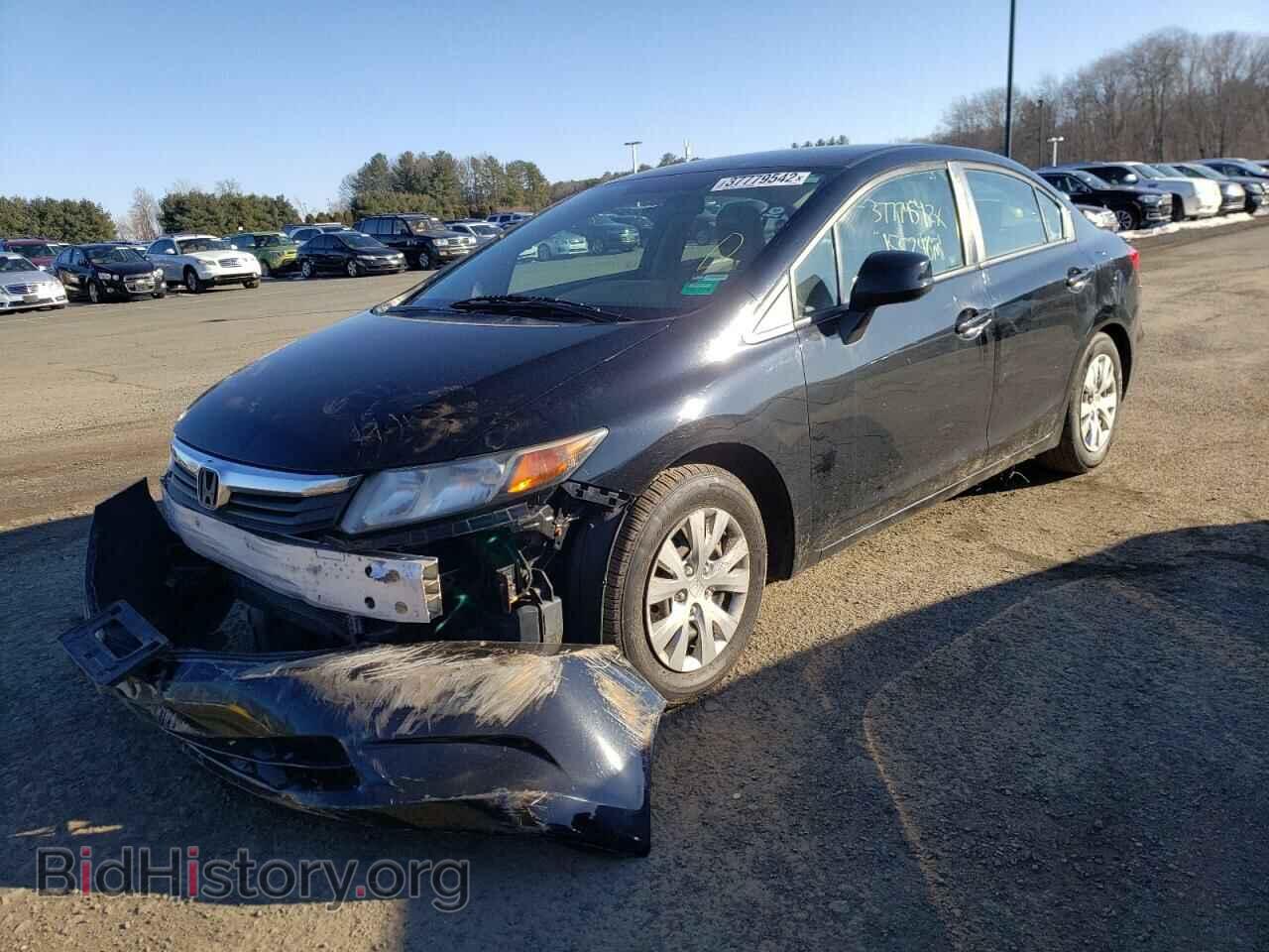 2012 HONDA CIVIC - VIN: 2HGFB2E53CH549889 - Фото 2