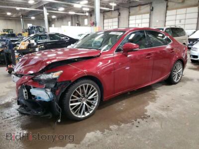 2014 Lexus IS IS 250, red — VIN JTHCF1D27E5012216, Copart