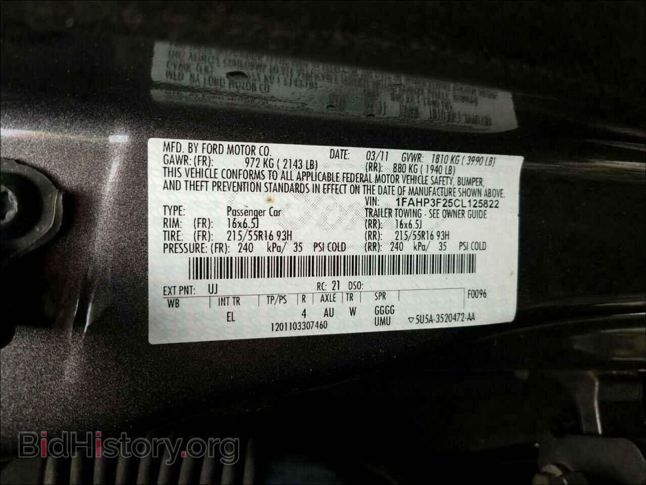 2012 FORD FOCUS - VIN: 1FAHP3F25CL125822 - Photo 10