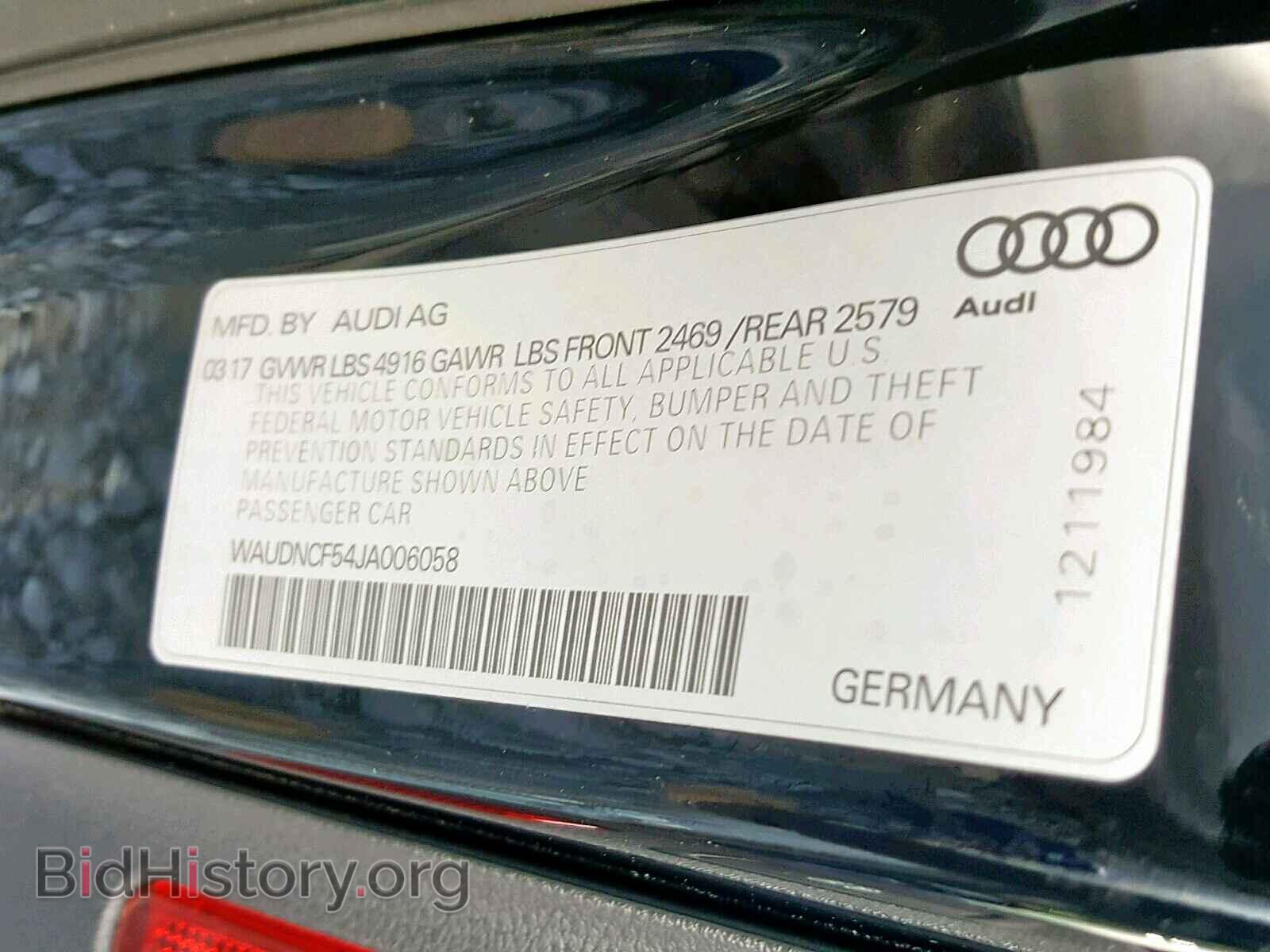 2018 AUDI A5 PREMIUM - VIN: WAUDNCF54JA006058 - Фото 10