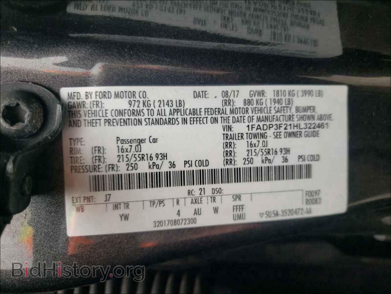 2017 FORD FOCUS - VIN: 1FADP3F21HL322461 - Photo 10