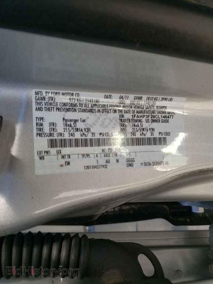 2012 FORD FOCUS - VIN: 1FAHP3F29CL146477 - Фото 10
