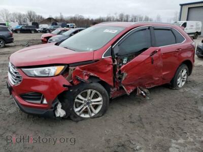 2020 Ford EDGE SEL, maroon — VIN 2FMPK4J93LBB51653, Copart