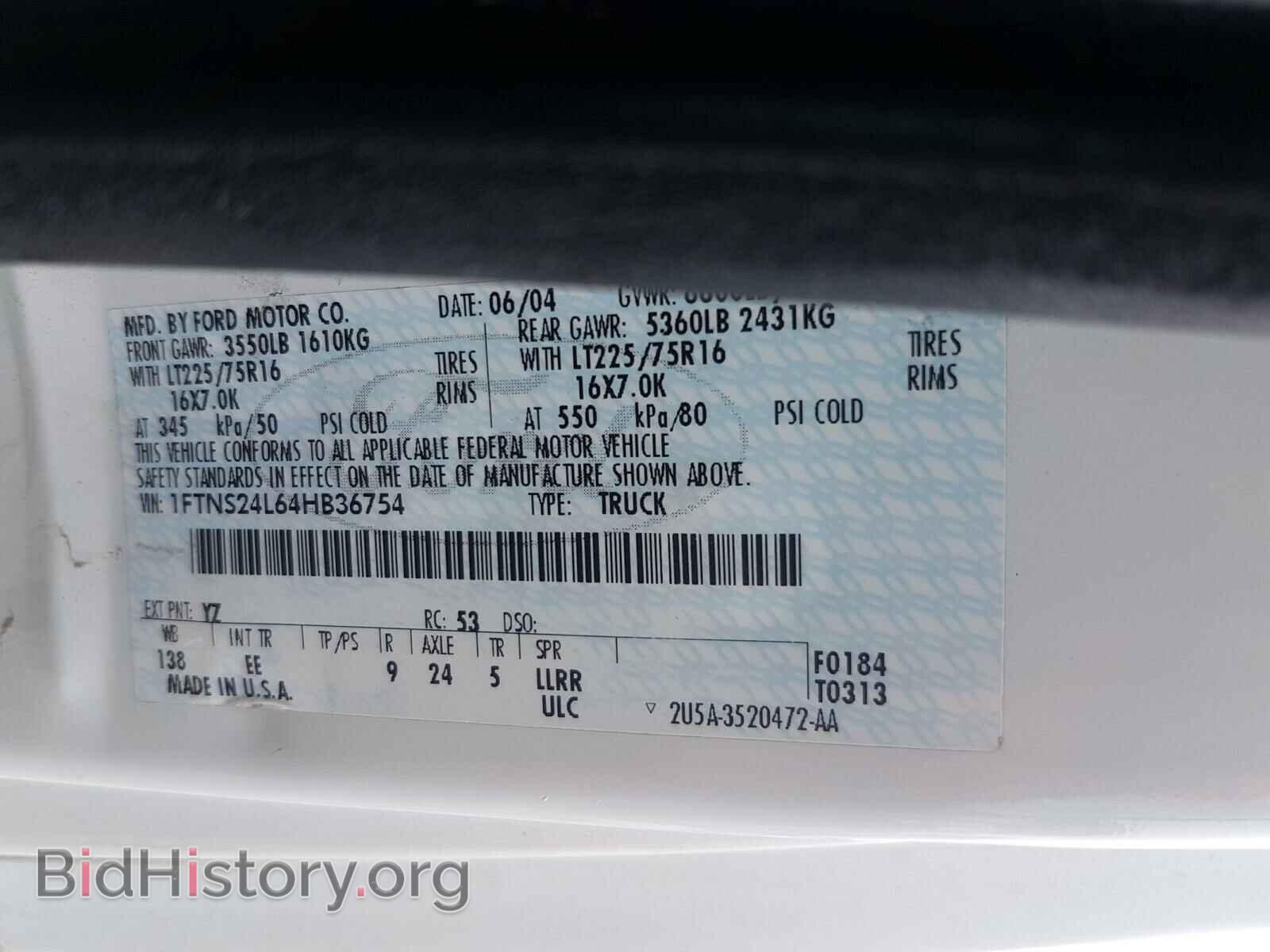2004 FORD ECONOLINE - VIN: 1FTNS24L64HB36754 - Photo 10