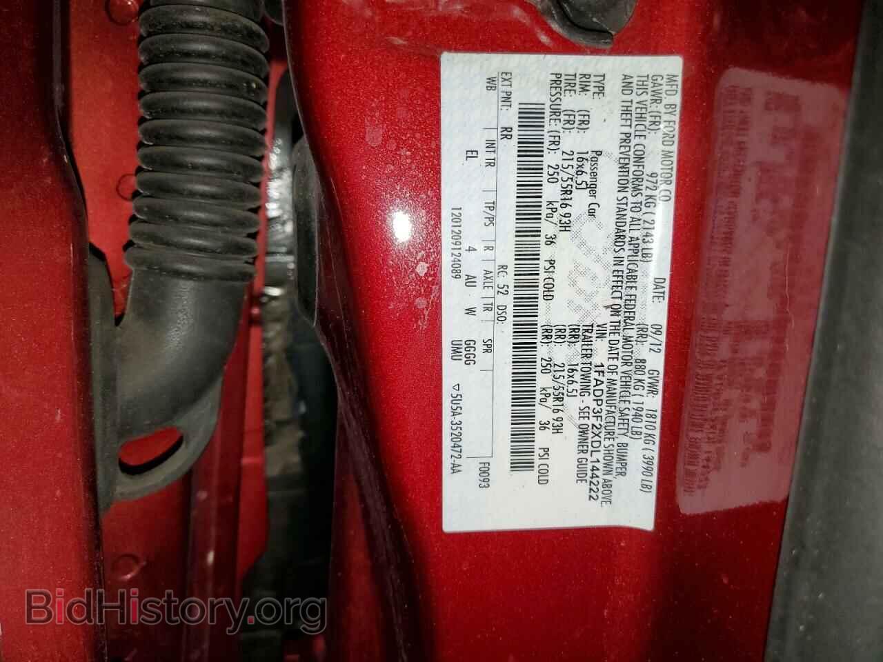 2013 FORD FOCUS - VIN: 1FADP3F2XDL144222 - Фото 12