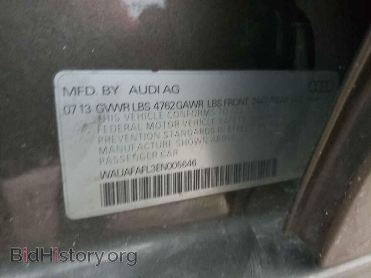2014 AUDI A4 - VIN: WAUAFAFL3EN005646 - Фото 12