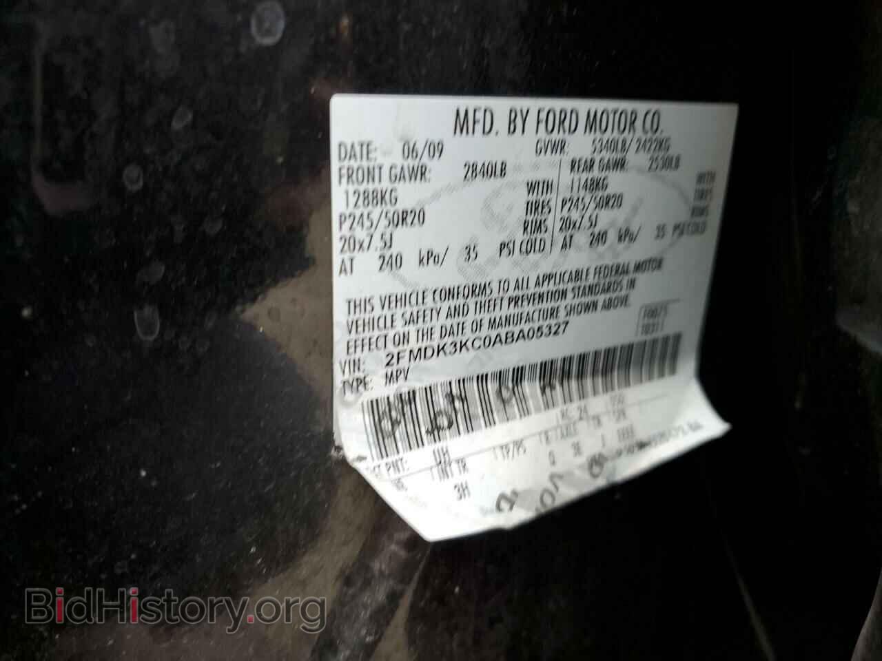 2010 FORD EDGE - VIN: 2FMDK3KC0ABA05327 - Photo 13