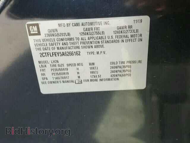 2010 GMC TERRAIN - VIN: 2CTFLFEY5A6266162 - Photo 10