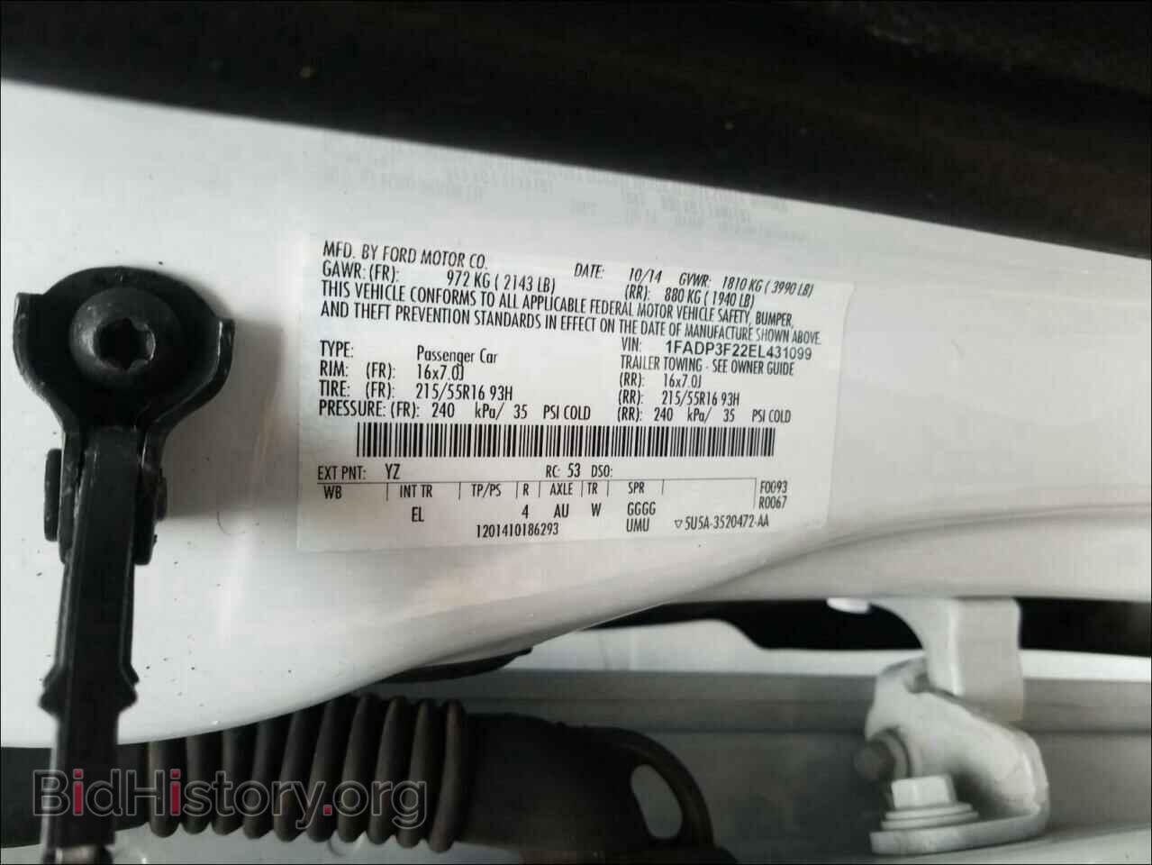 2014 FORD FOCUS - VIN: 1FADP3F22EL431099 - Photo 10