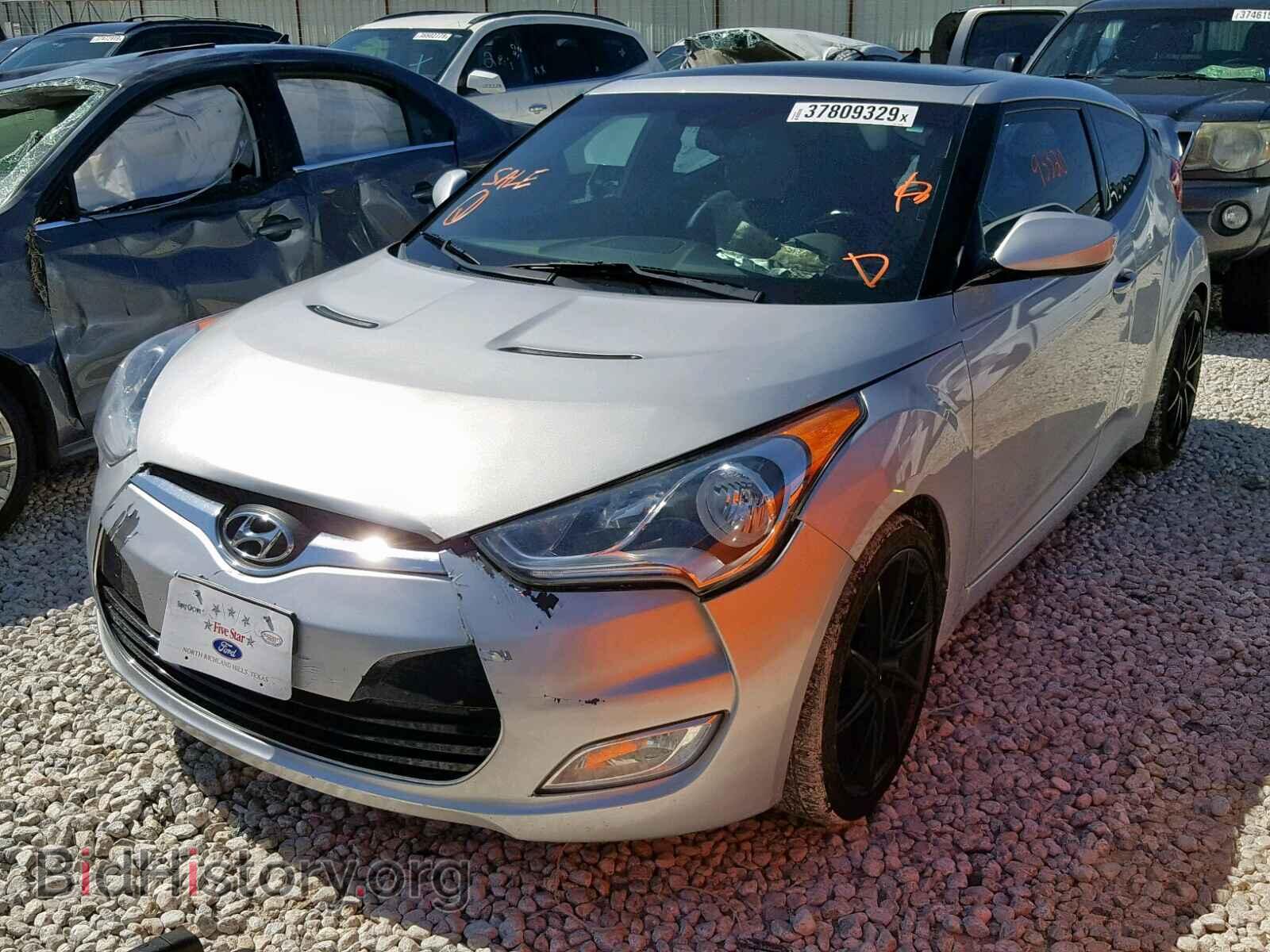 2012 HYUNDAI VELOSTER - VIN: KMHTC6AD2CU026424 - Фото 2
