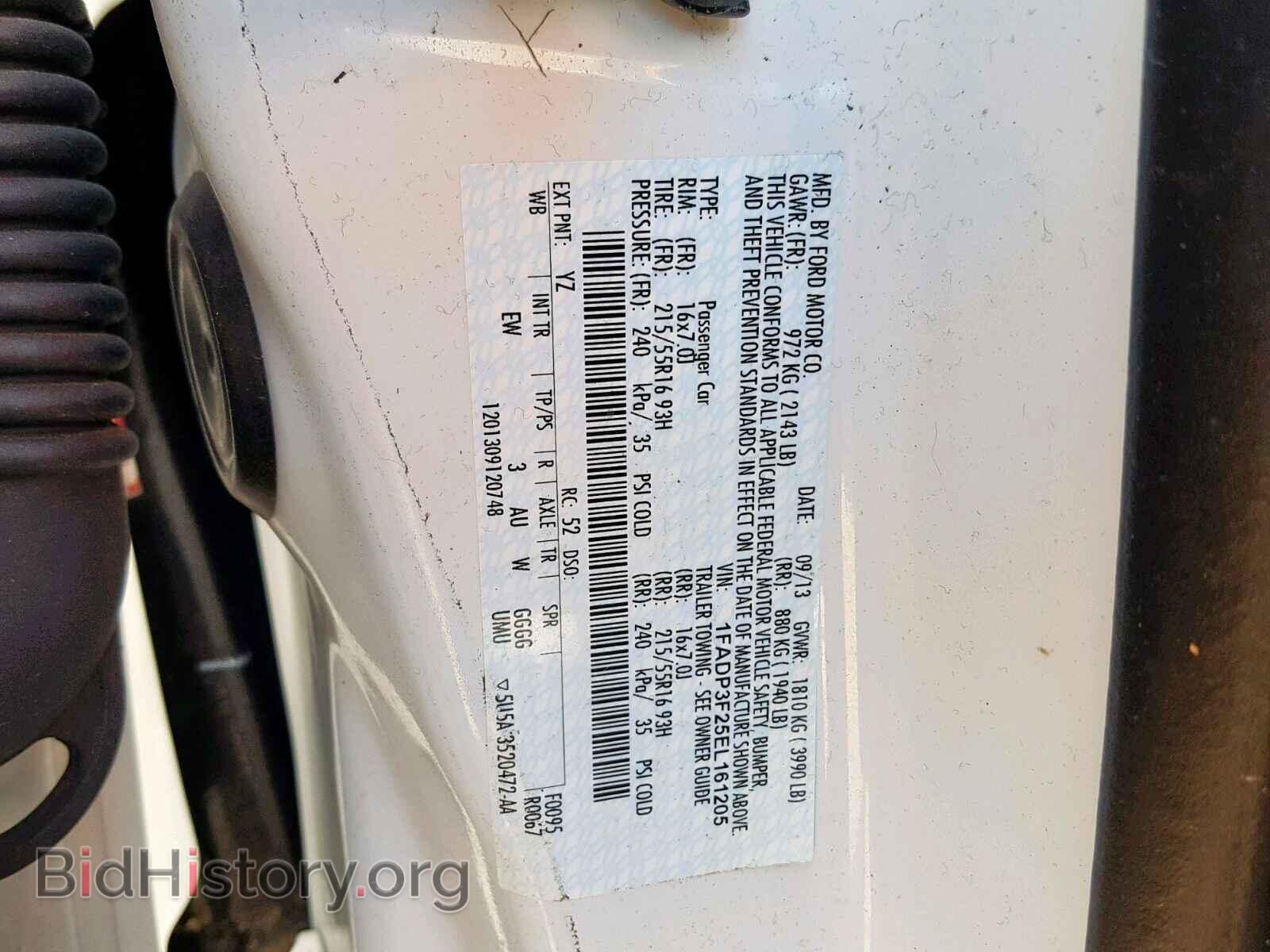 2014 FORD FOCUS SE - VIN: 1FADP3F25EL161205 - Фото 10