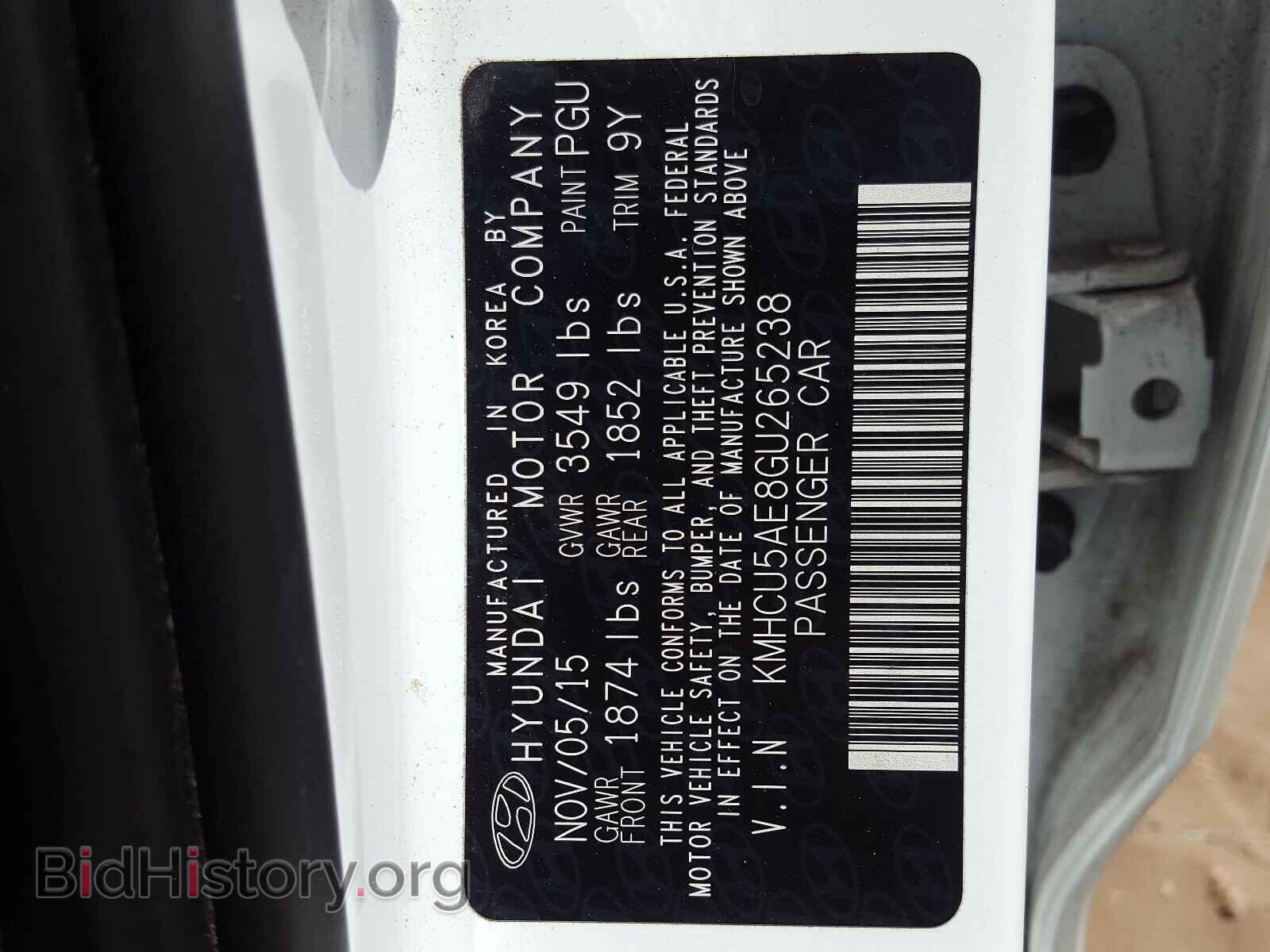 2016 HYUNDAI ACCENT - VIN: KMHCU5AE8GU265238 - Фото 10