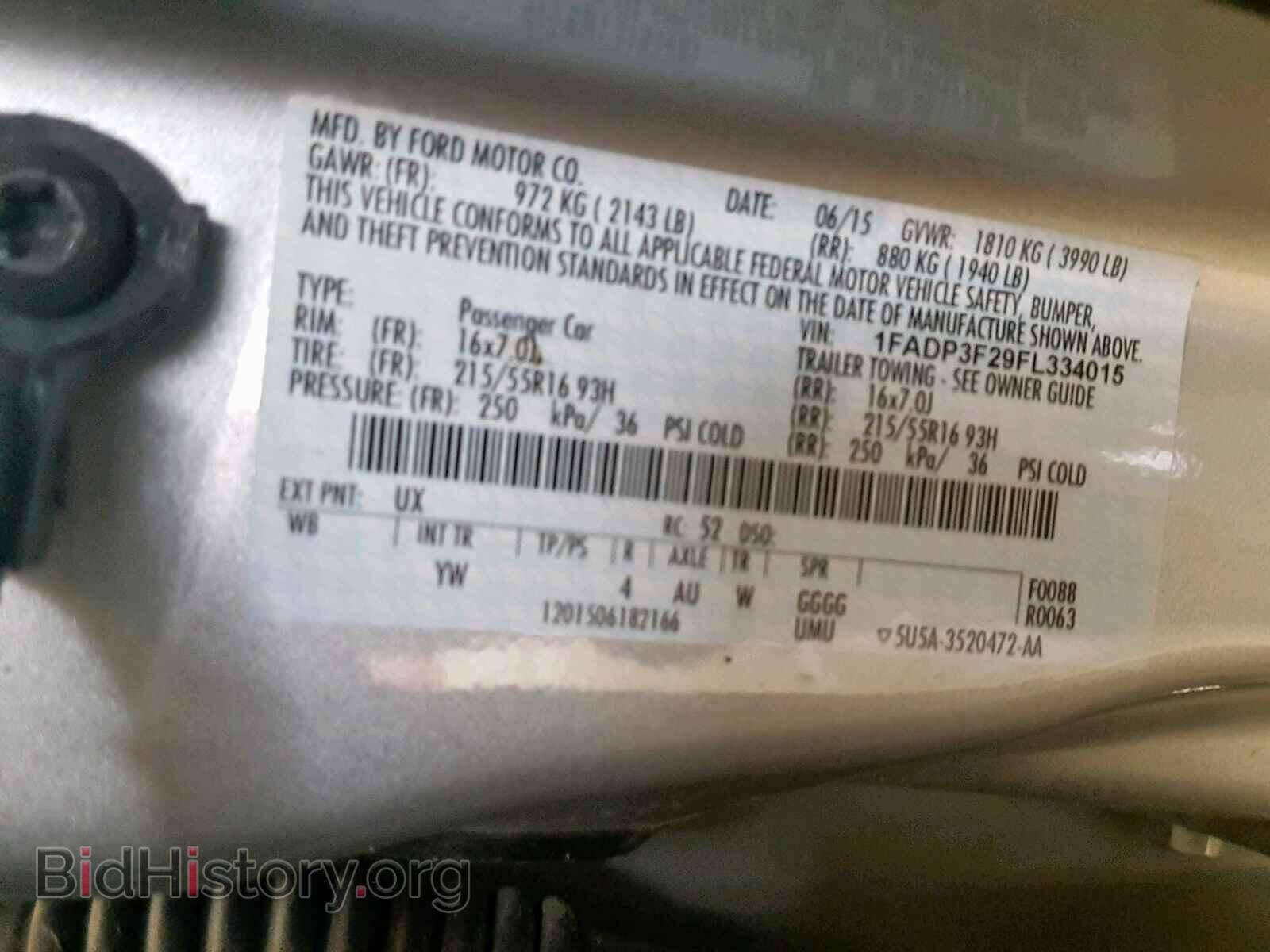 2015 FORD FOCUS SE - VIN: 1FADP3F29FL334015 - Фото 10