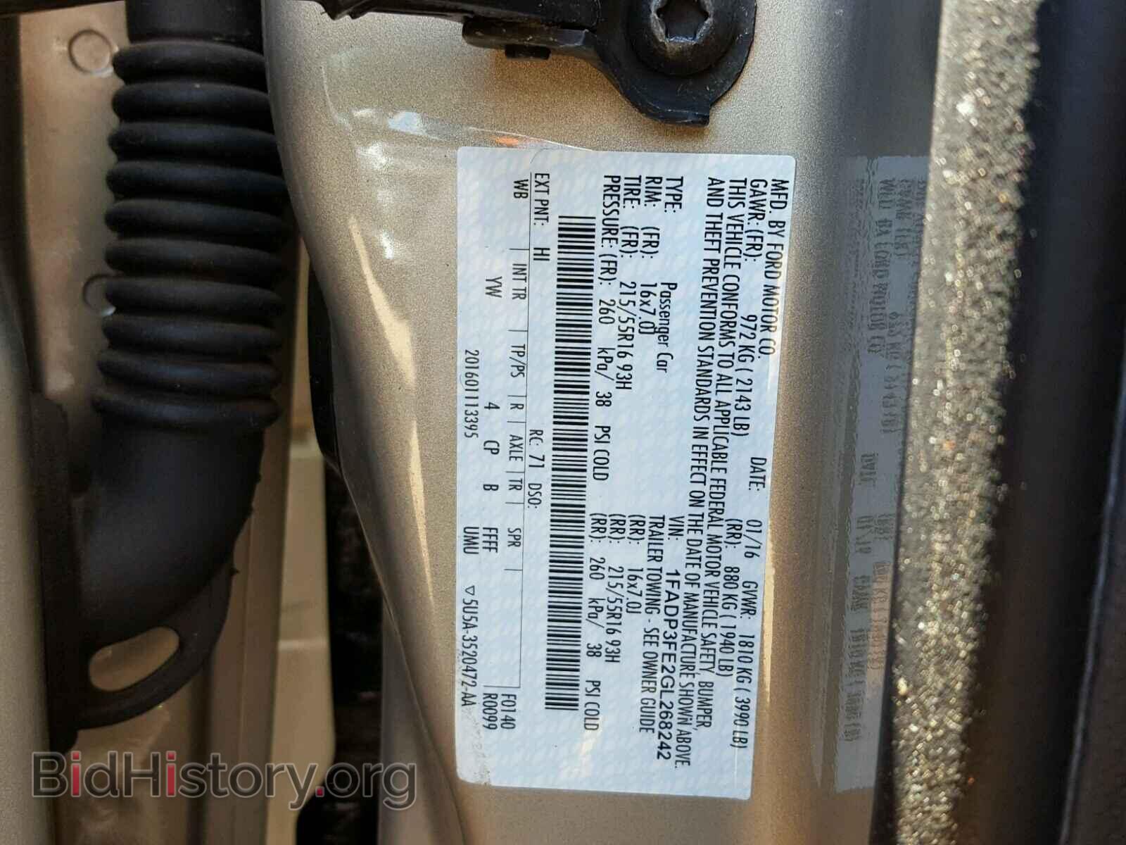 2016 FORD FOCUS - VIN: 1FADP3FE2GL268242 - Photo 10