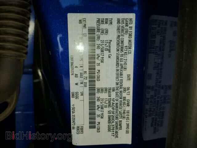 2013 FORD FOCUS - VIN: 1FADP3F20DL376117 - Photo 9