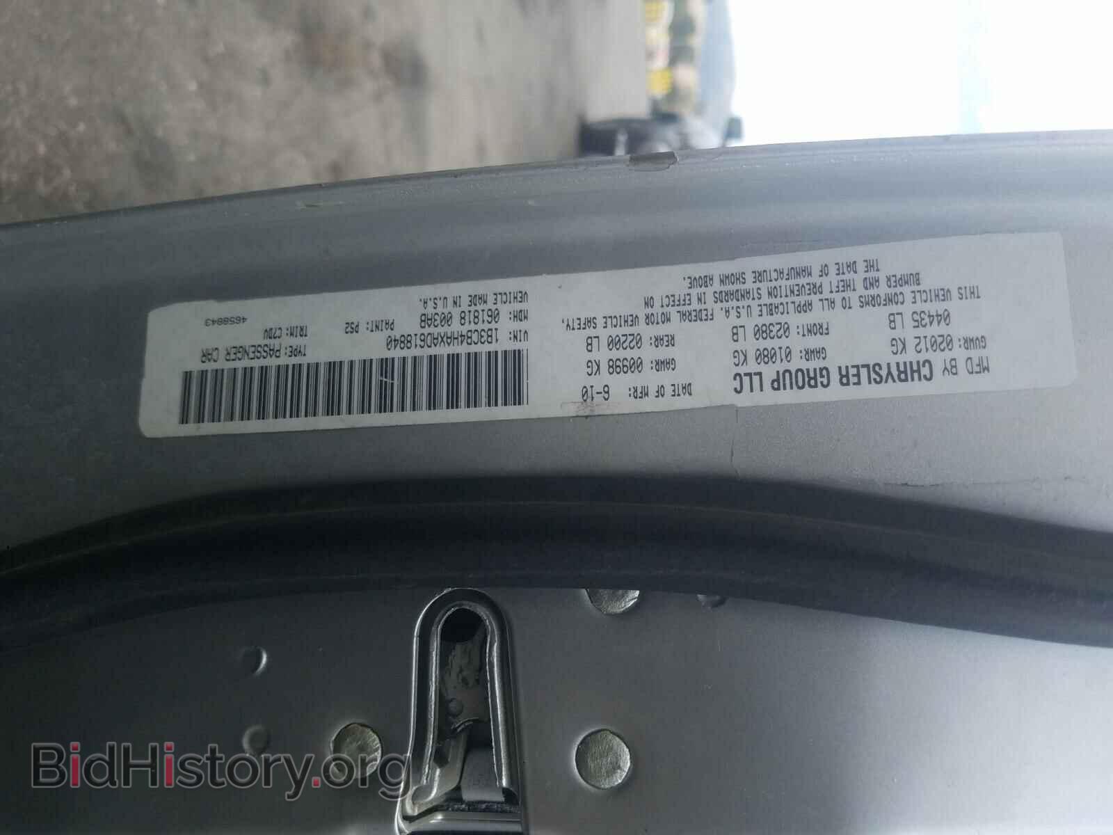2010 DODGE CALIBER - VIN: 1B3CB4HAXAD618840 - Фото 10