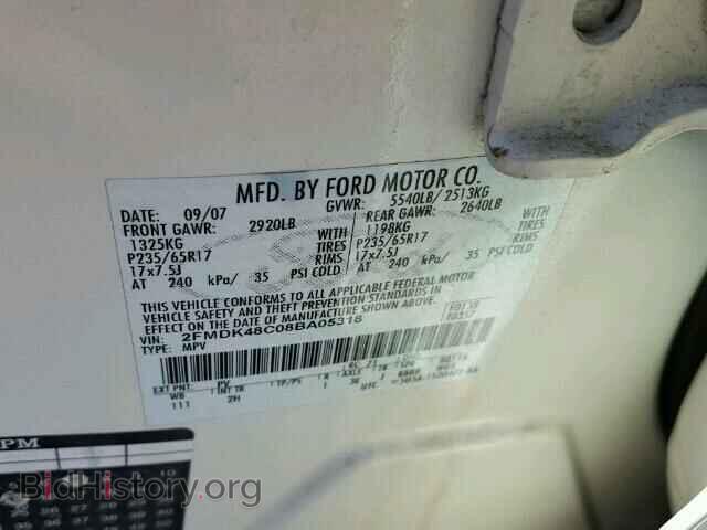 2008 FORD EDGE - VIN: 2FMDK48C08BA05318 - Фото 10