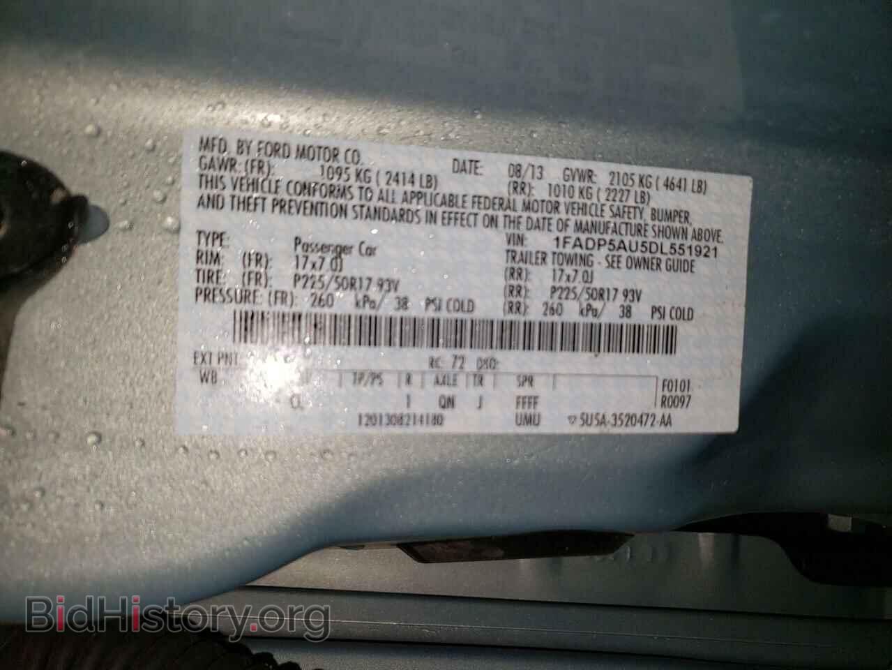 2013 FORD CMAX - VIN: 1FADP5AU5DL551921 - Фото 13