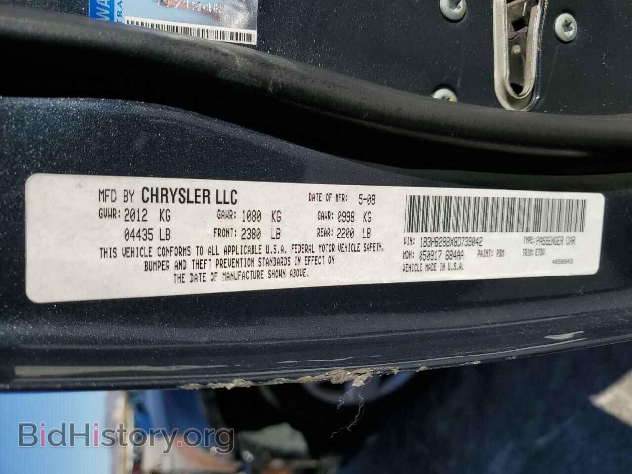 2008 DODGE CALIBER - VIN: 1B3HB28BX8D739042 - Фото 12