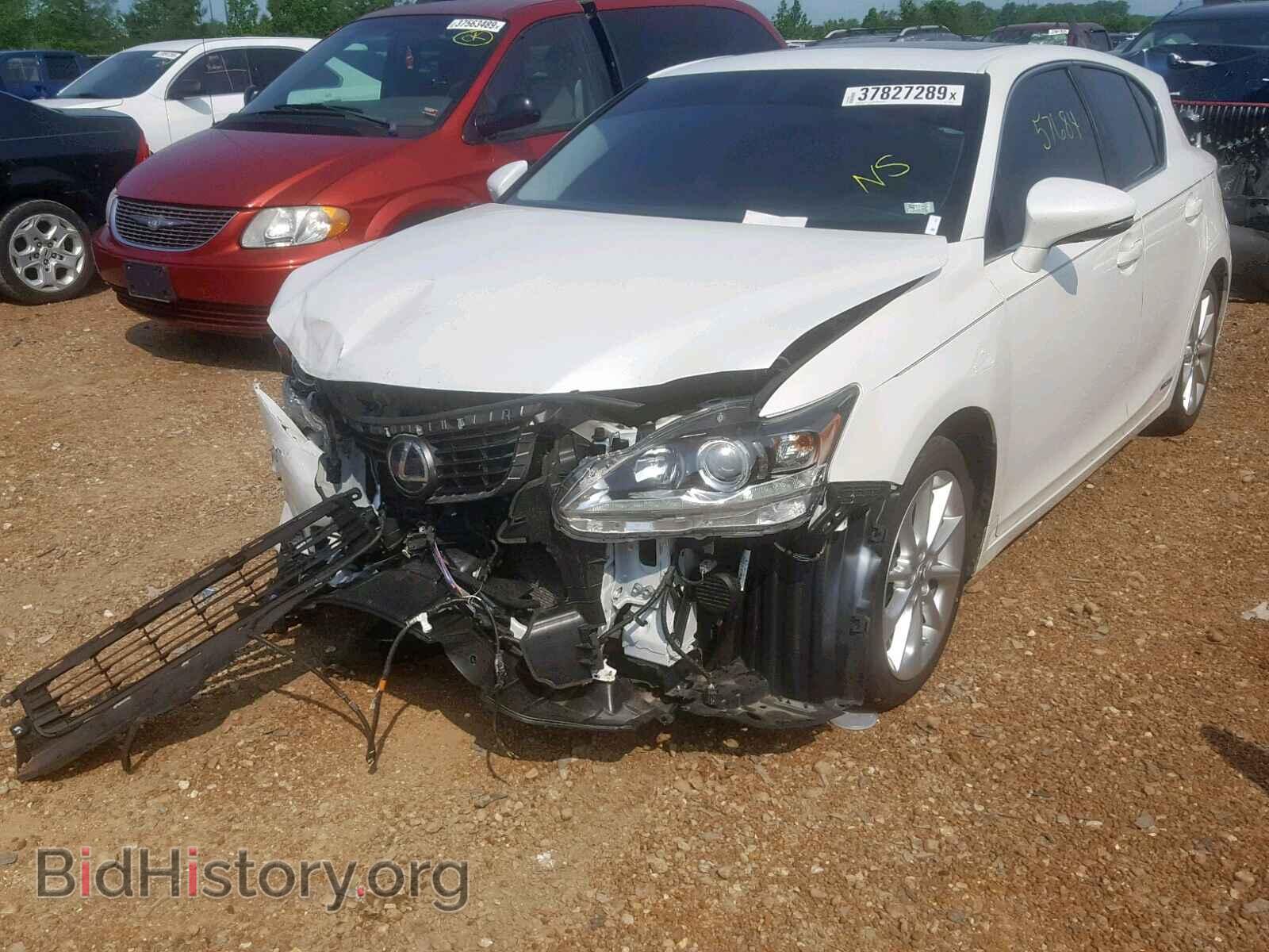 2012 LEXUS CT 200 - VIN: JTHKD5BH8C2102330 - Фото 2
