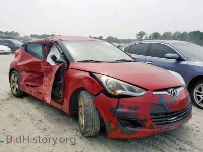 2013 Hyundai VELOSTER, красный — VIN KMHTC6AD2DU170119, Copart