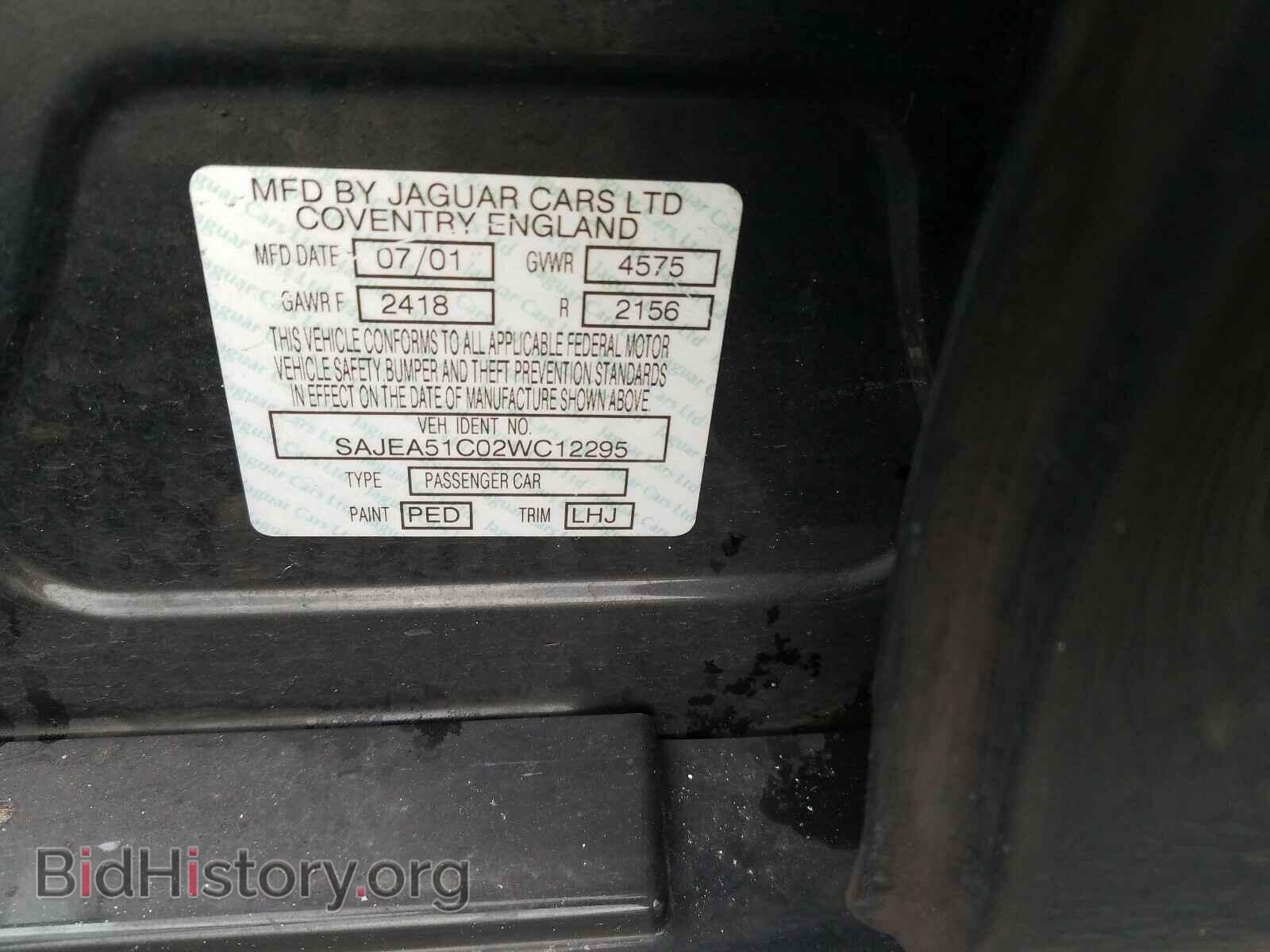 2002 JAGUAR X-TYPE - VIN: SAJEA51C02WC12295 - Photo 10