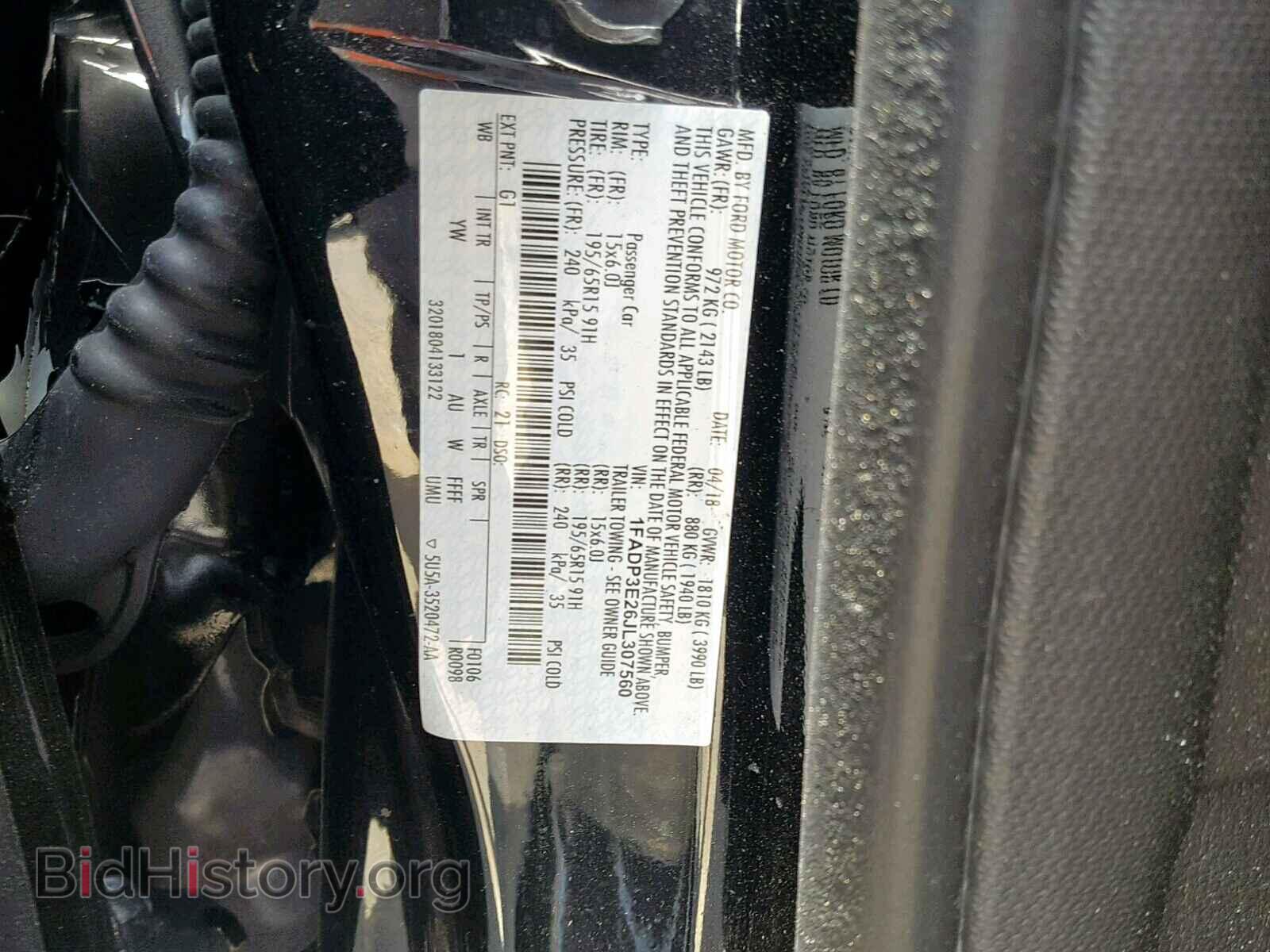 2018 FORD FOCUS - VIN: 1FADP3E26JL307560 - Фото 10
