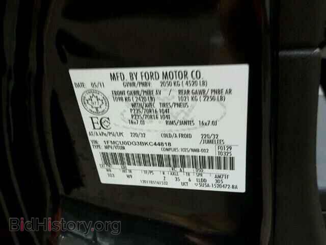 2011 FORD ESCAPE - VIN: 1FMCU0DG3BKC44818 - Photo 10