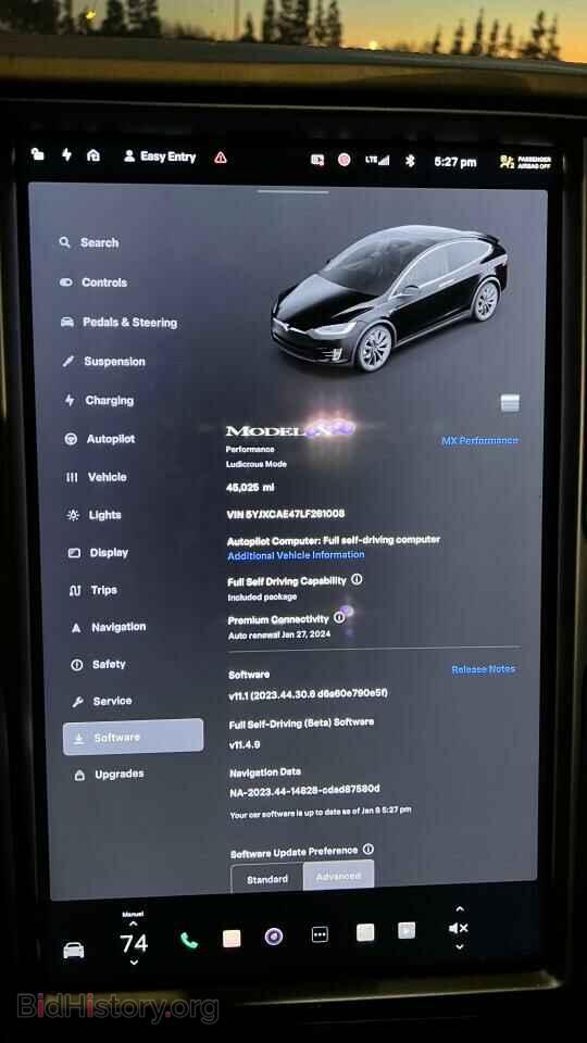 2020 TESLA MODEL X - VIN: 5YJXCAE47LF261008 - Photo 8