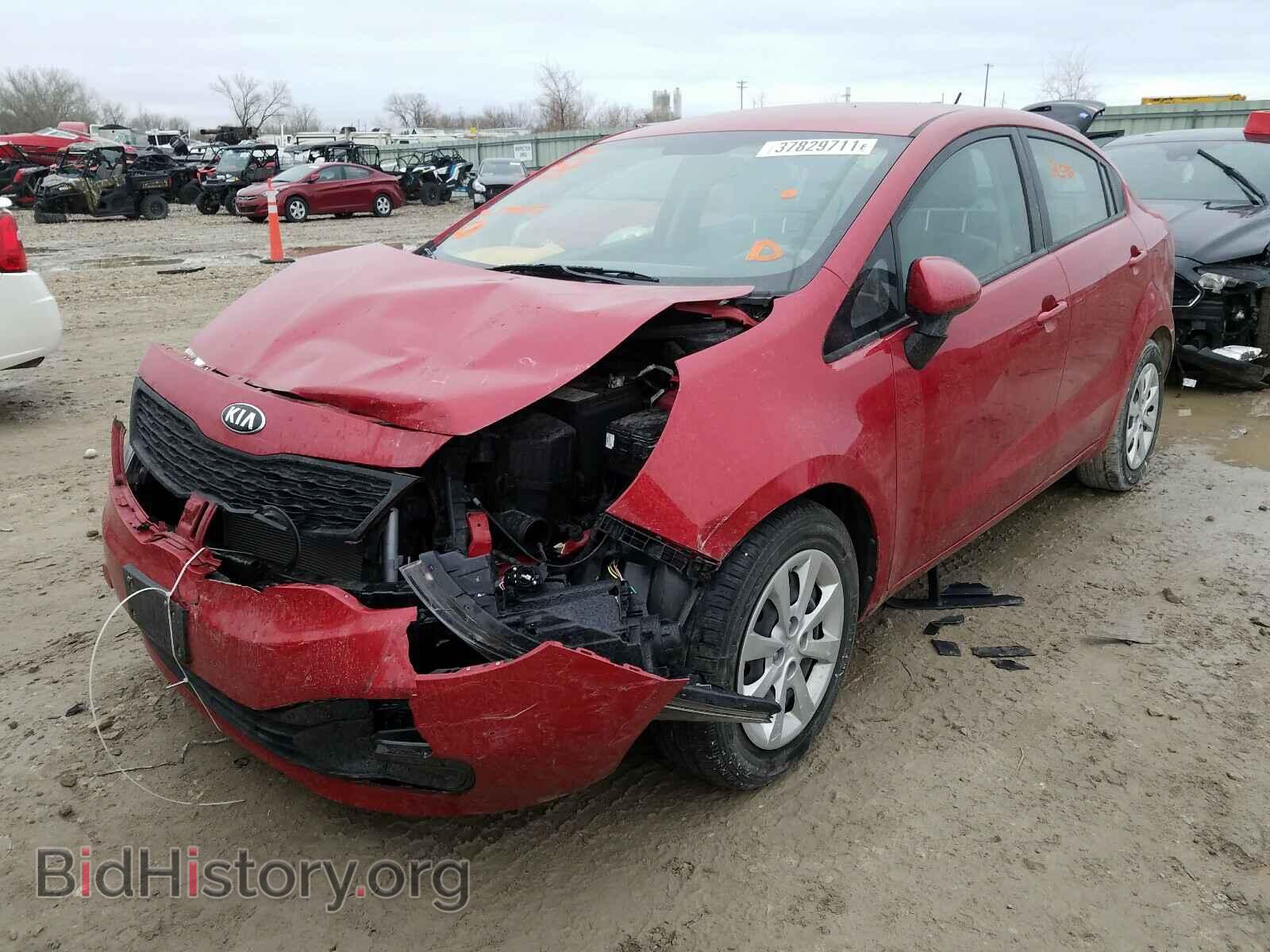2014 KIA RIO - VIN: KNADM4A3XE6374655 - Фото 2