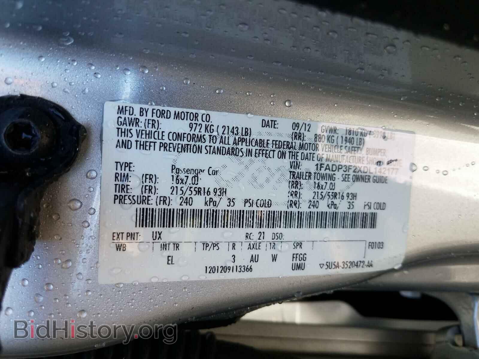 2013 FORD FOCUS - VIN: 1FADP3F2XDL142177 - Photo 10