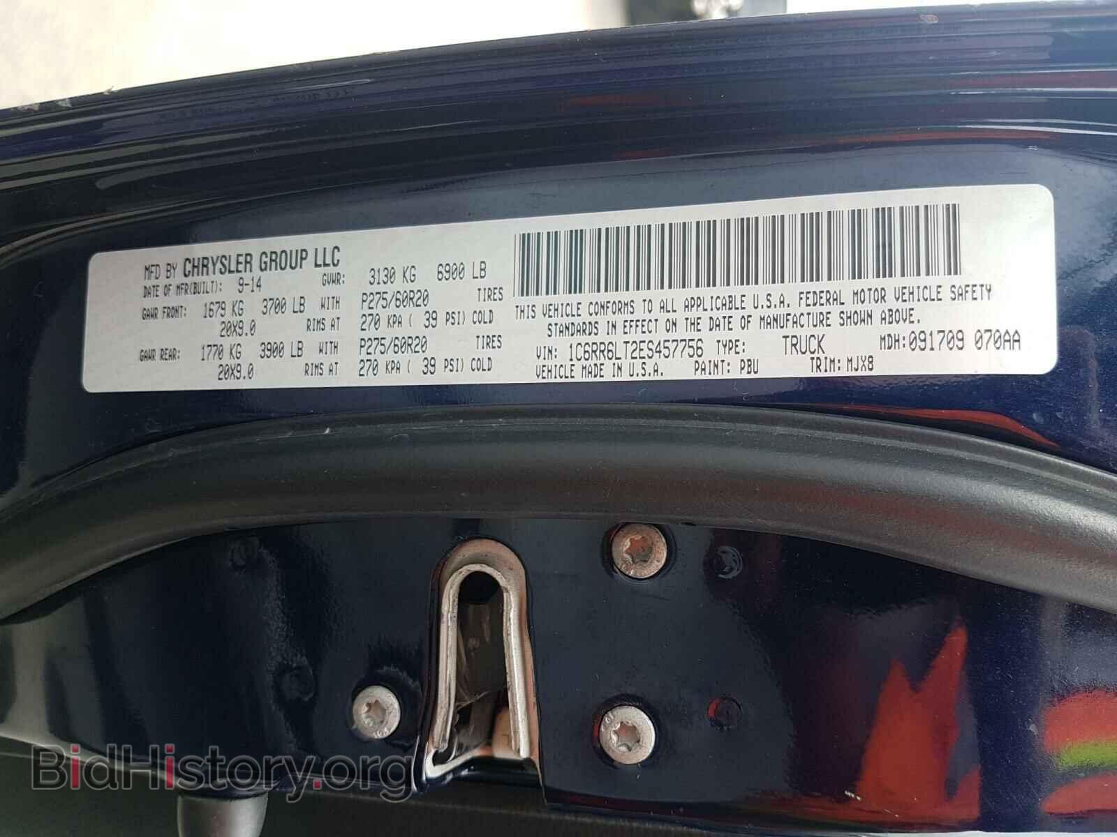 2014 RAM 1500 - VIN: 1C6RR6LT2ES457756 - Photo 10