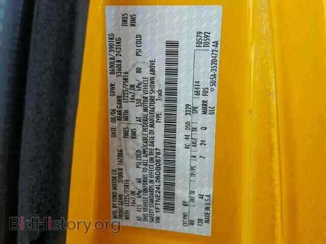 2006 FORD ECONOLINE - VIN: 1FTNE24L06DB08787 - Фото 10