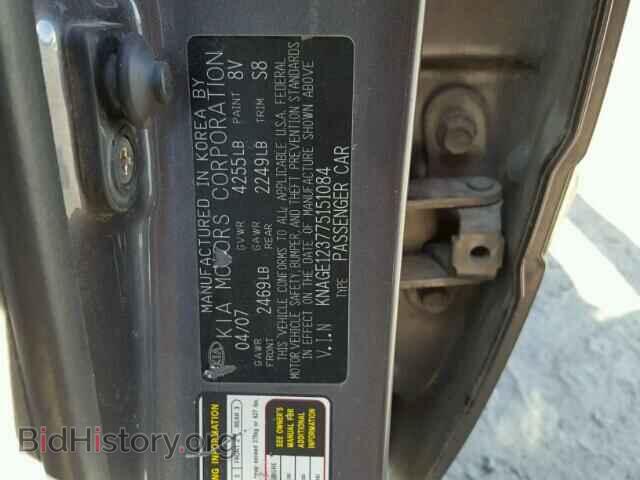 2007 KIA OPTIMA - VIN: KNAGE123775151084 - Фото 10