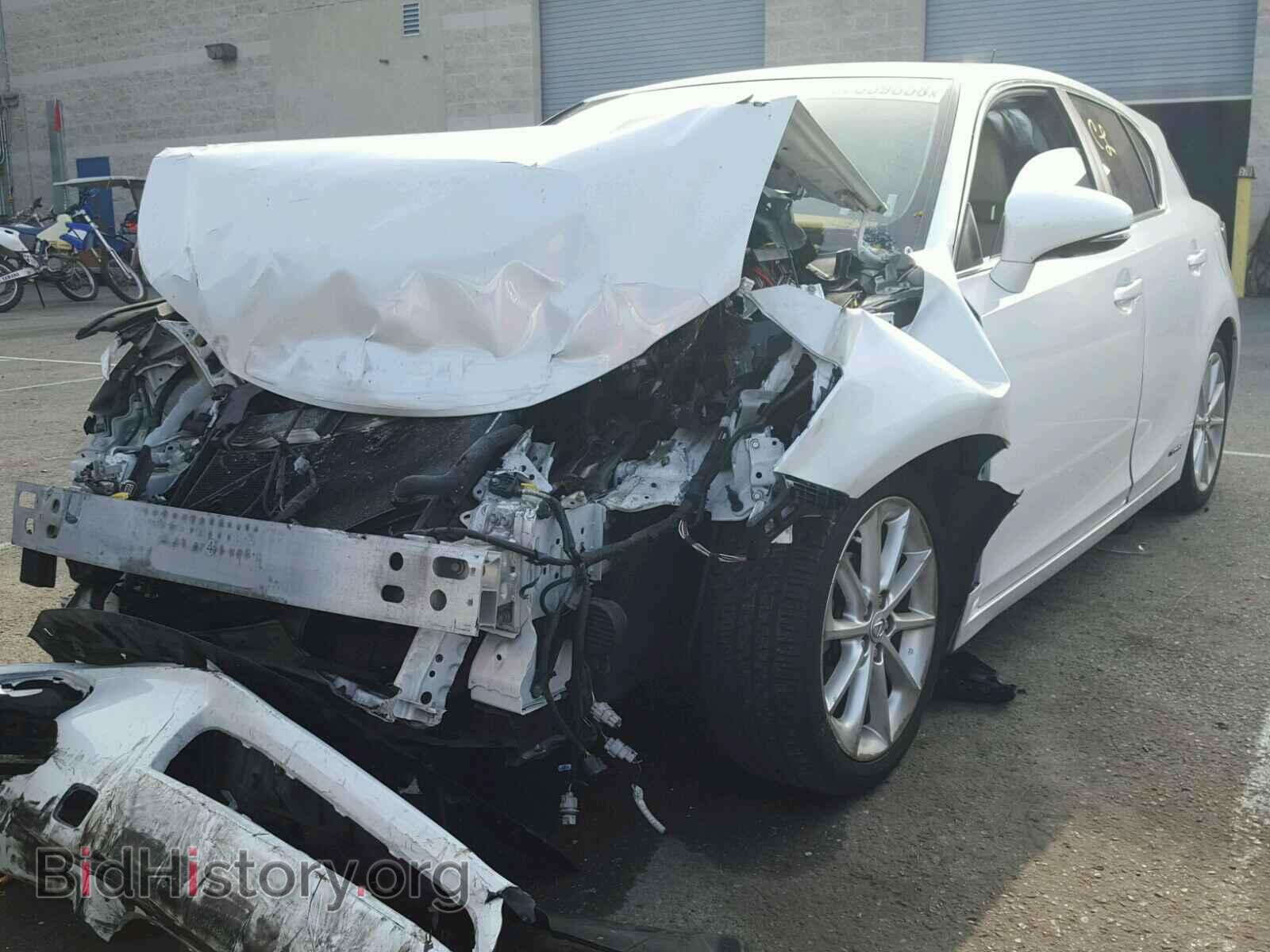 2012 LEXUS CT 200 - VIN: JTHKD5BHXC2082338 - Фото 2