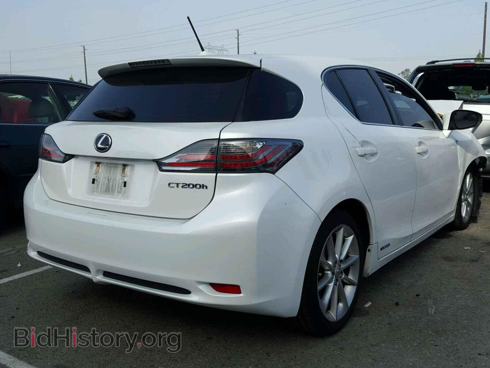2012 LEXUS CT 200 - VIN: JTHKD5BHXC2082338 - Фото 4