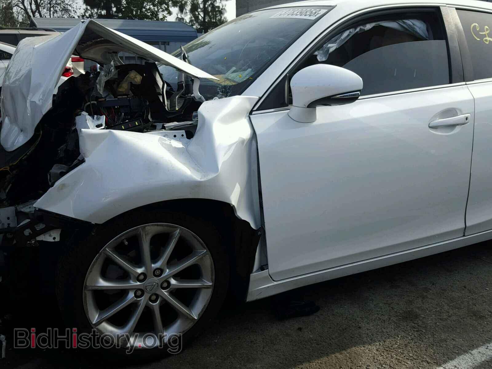 2012 LEXUS CT 200 - VIN: JTHKD5BHXC2082338 - Фото 9