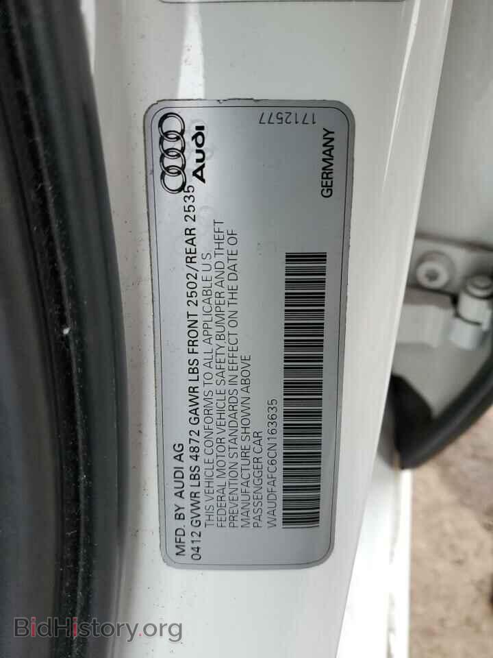 2012 AUDI A6 - VIN: WAUDFAFC6CN163635 - Фото 12