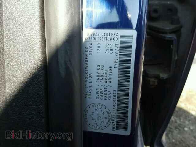 2004 VOLKSWAGEN GOLF - VIN: 9BWFR21J144043673 - Фото 10