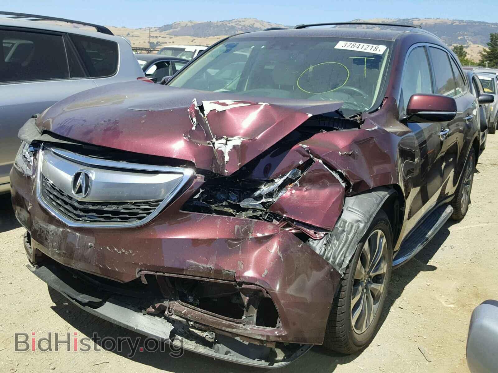 2014 ACURA MDX - VIN: 5FRYD4H45EB043973 - Фото 2